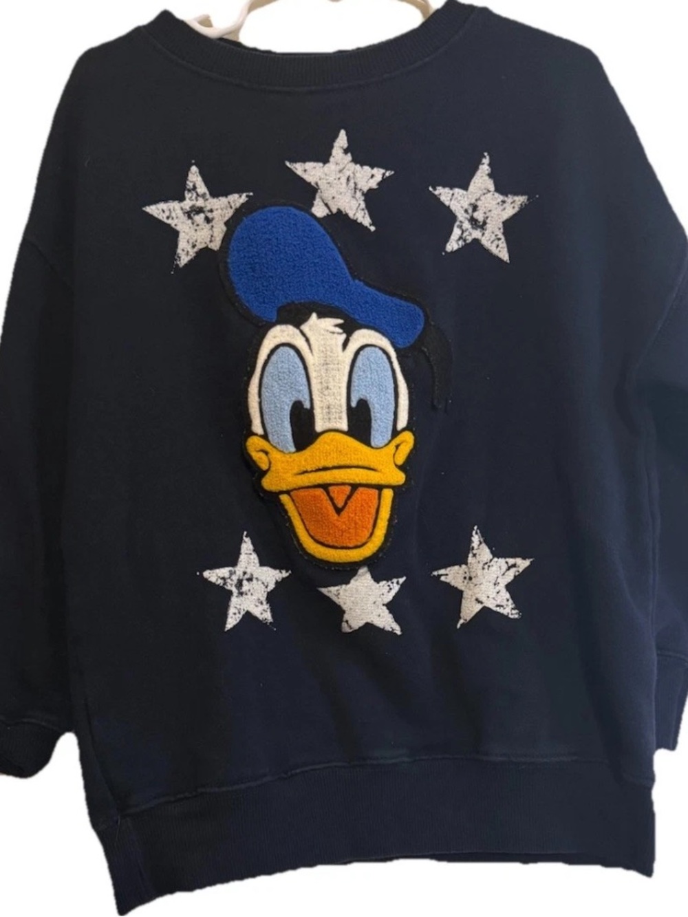 Vintage Zara Boys Donald Duck Crewneck Sweater size 6